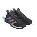 adidas Tennis Shoes adizero Ubersonic 4 Clay/Sand Court/Lightweight Dark Grey/Silver/Blue Men's